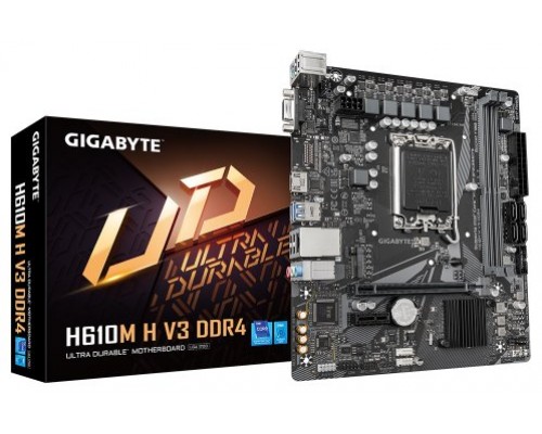 Gigabyte H610M H V3 DDR4 placa base Intel H610 Express LGA 1700 micro ATX (Espera 4 dias)